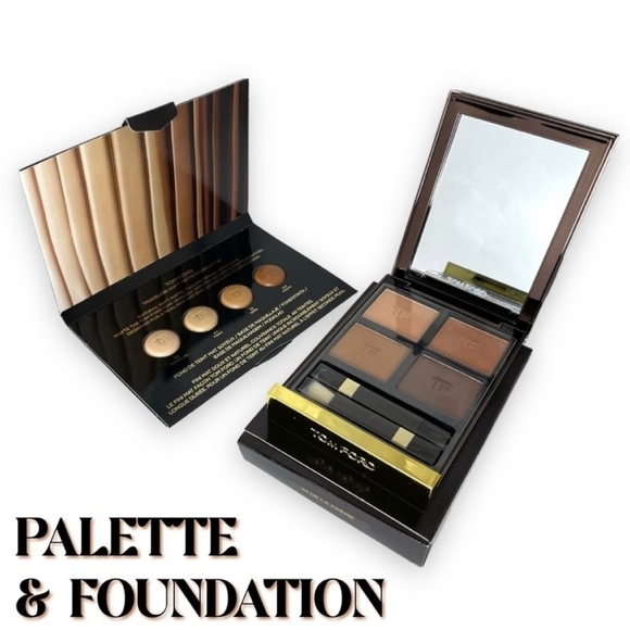✨NIB✨ TOM FORD “De La Creme” Eye Color Eyeshadow Palette + Soft Matte Foundation - Picture 1 of 16